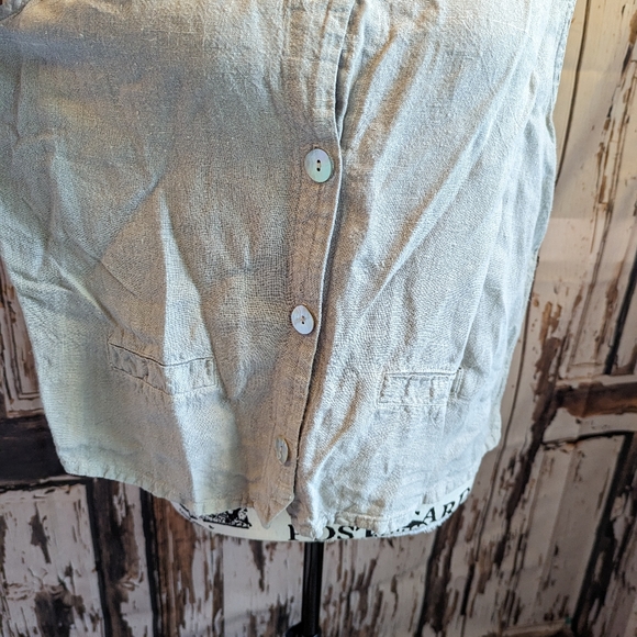 Vintage linen Via Vai By Pollero top - Picture 2 of 11